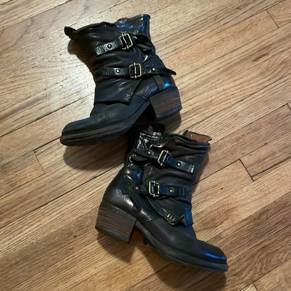 Italian leather boots